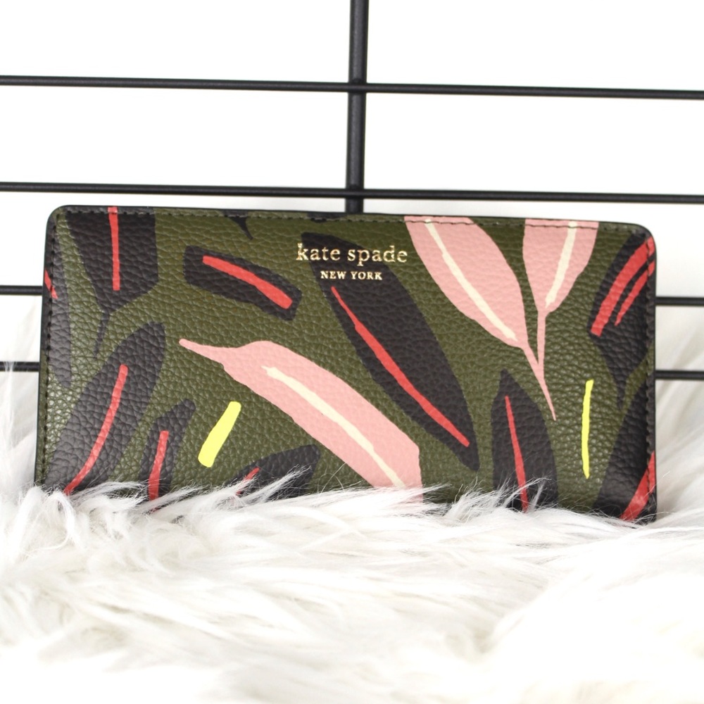 Kate Spade Eva Modern Feather Large Bifold Wallet